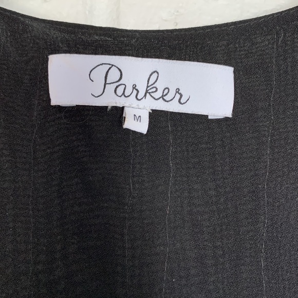 Parker Zuma Tank Silk Beaded Black White Size Medium - Picture 6 of 12